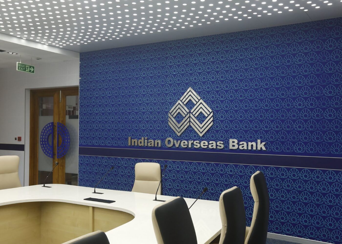 Indian Overseas Bank commercial interior project by Touchstone in Tamil Nadu